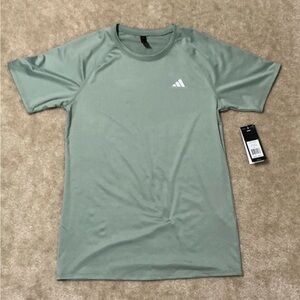 Adidas Men's Sage Green Short Sleeve Tee Size S